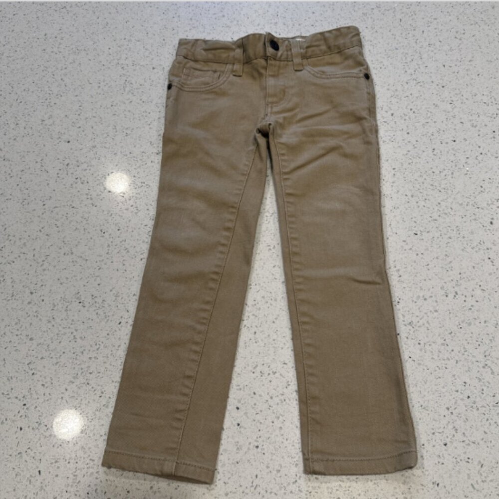 Shaun White Skinny Khaki Pants Boys Kids Size XS 4 Casual Jeans Tan Beige